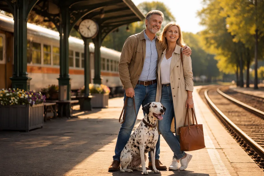 viajar en tren lovdog